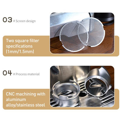 For Breville 8 Series Coffee Machine Handle Rotary Dosing Cup Mug Coffee Powder Feeder, For Breville 8 Series Rotary Dosing Cup