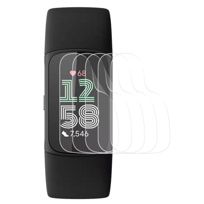 5pcs xDfind Soft Hydrogel Film Full Cover Front Protector, For Fitbit Charge 6, For Fitbit Versa 4, For Fitbit Charge 5, For Fitbit Luxe, For Fitbit Versa 3, For Fitbit Versa 2, For Fitbit Versa