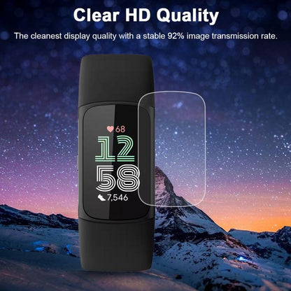 5pcs xDfind Soft Hydrogel Film Full Cover Front Protector, For Fitbit Charge 6, For Fitbit Versa 4, For Fitbit Charge 5, For Fitbit Luxe, For Fitbit Versa 3, For Fitbit Versa 2, For Fitbit Versa