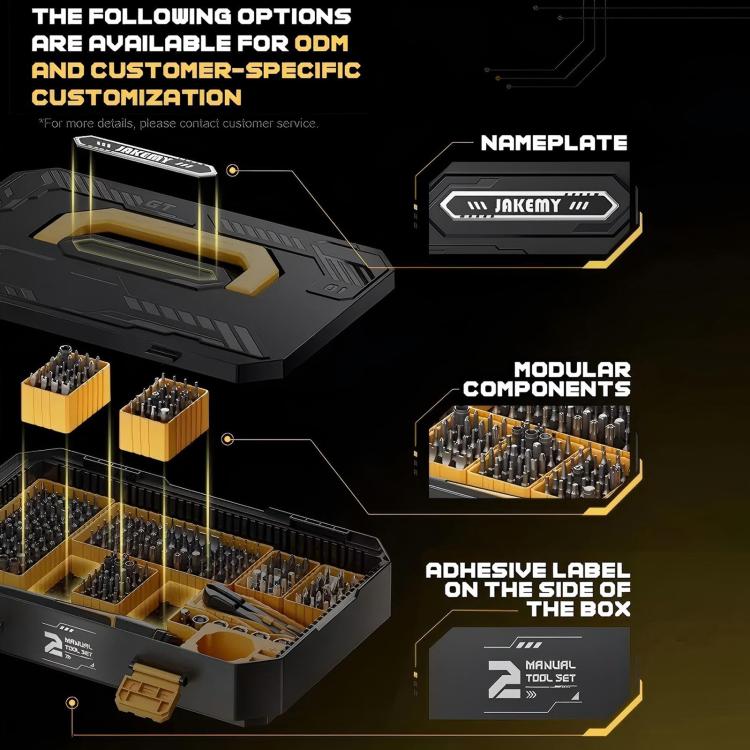 Jakemy JM-8199 257 in 1 Modular Manual Tool Box, Jakemy JM-8199