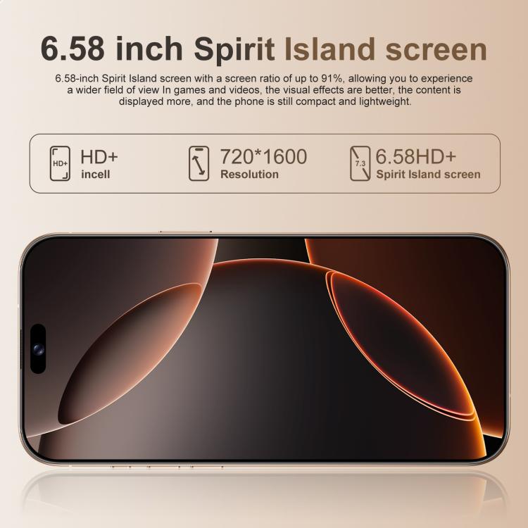 A16 Pro Max / PDA89-B, 4GB+64GB, 6.58 inch Android 10 MTK6739 Quad Core, Network: 4G, OTG, Dual SIM, EU Plug, US Plug, UK Plug, AU Plug