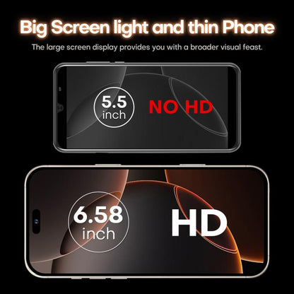 I16 Pro Max / PDQ6, 4GB+64GB, 6.58 inch Android 10 MTK6739 Quad Core, Network: 4G, Dual SIM, EU Plug, US Plug, UK Plug, AU Plug