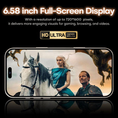 I16 Pro Max / PDQ6, 4GB+64GB, 6.58 inch Android 10 MTK6739 Quad Core, Network: 4G, Dual SIM, EU Plug, US Plug, UK Plug, AU Plug