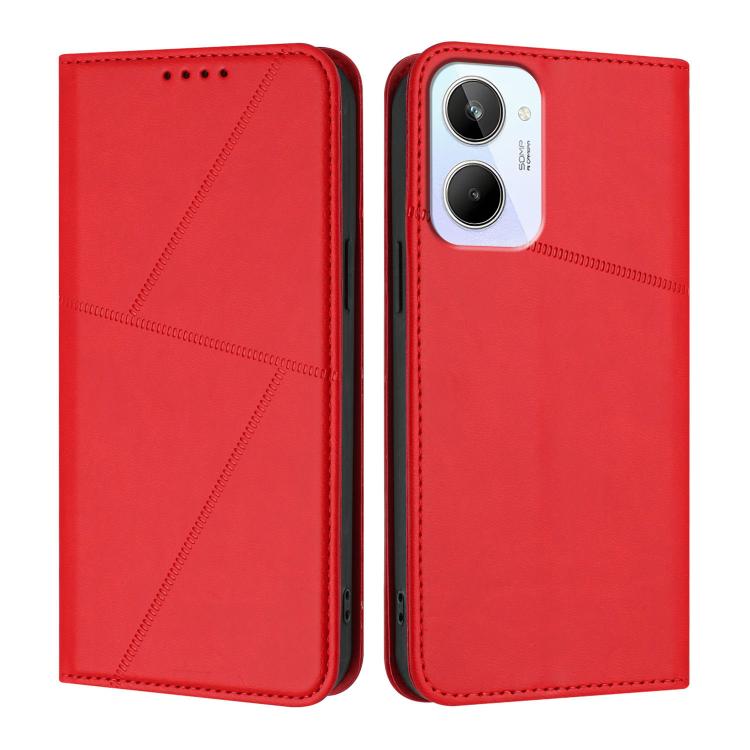 Strong Magnetic Frosted Flip Leather Phone Case, For Realme 10 Pro+, For Realme 10 4G, For Realme C30, For Realme 9 Pro+