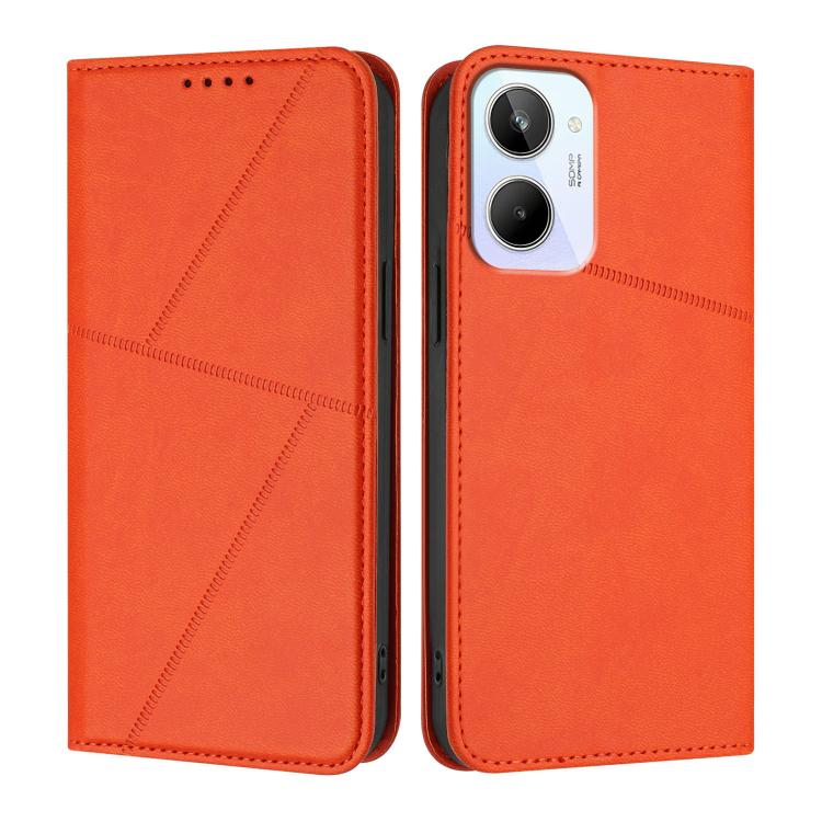 Strong Magnetic Frosted Flip Leather Phone Case, For Realme 10 Pro+, For Realme 10 4G, For Realme C30, For Realme 9 Pro+