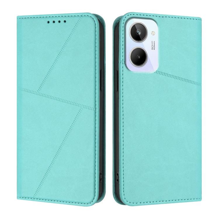 Strong Magnetic Frosted Flip Leather Phone Case, For Realme 10 Pro+, For Realme 10 4G, For Realme C30, For Realme 9 Pro+
