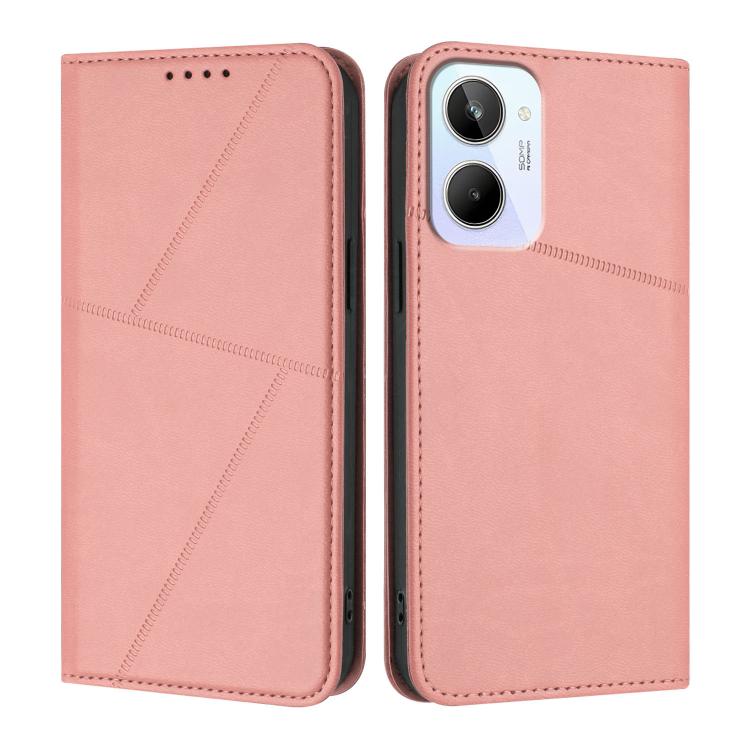 Strong Magnetic Frosted Flip Leather Phone Case, For Realme 10 Pro+, For Realme 10 4G, For Realme C30, For Realme 9 Pro+