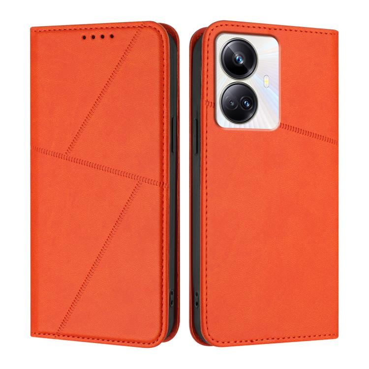 Strong Magnetic Frosted Flip Leather Phone Case, For Realme 10 Pro+, For Realme 10 4G, For Realme C30, For Realme 9 Pro+