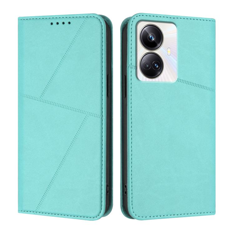 Strong Magnetic Frosted Flip Leather Phone Case, For Realme 10 Pro+, For Realme 10 4G, For Realme C30, For Realme 9 Pro+