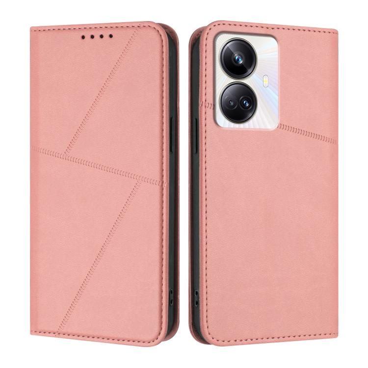 Strong Magnetic Frosted Flip Leather Phone Case, For Realme 10 Pro+, For Realme 10 4G, For Realme C30, For Realme 9 Pro+