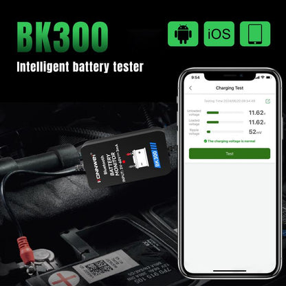KONNWEI BK300 6V / 12V / 24V Car Bluetooth 5.0 Battery Monitor Diagnostic Tool, BK300