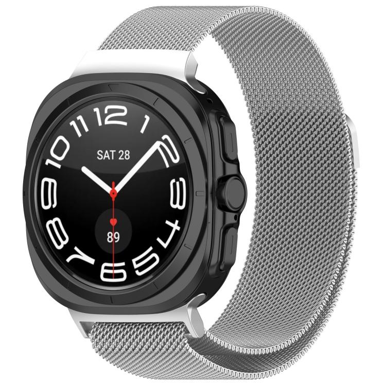 Bracelet de montre en acier inoxydable magnétique xDfind Milan, pour Samsung Galaxy Watch Ultra 47mm / Ultra 2025