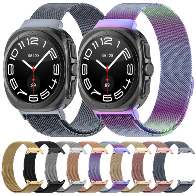 Bracelet de montre en acier inoxydable magnétique xDfind Milan, pour Samsung Galaxy Watch Ultra 47mm / Ultra 2025