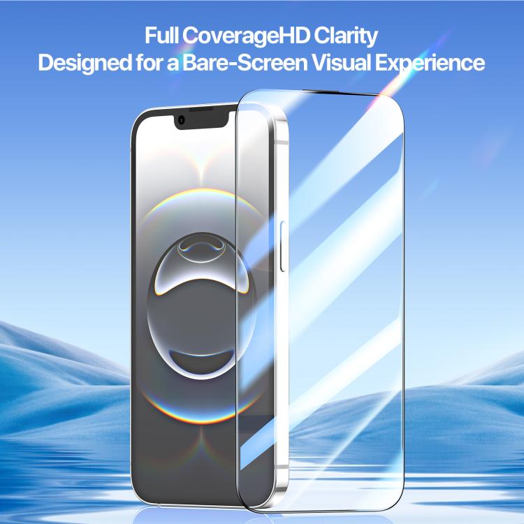DUX DUCIS Roga Series 2.5D HD Fully Transparent Tempered Screen Protector with Dust Removal Quick-Attach Box, For iPhone 17e / 16e, For iPhone 17 Pro Max, For iPhone 17 Pro, For iPhone 17, For iPhone 16 Pro Max, For iPhone 16 Pro