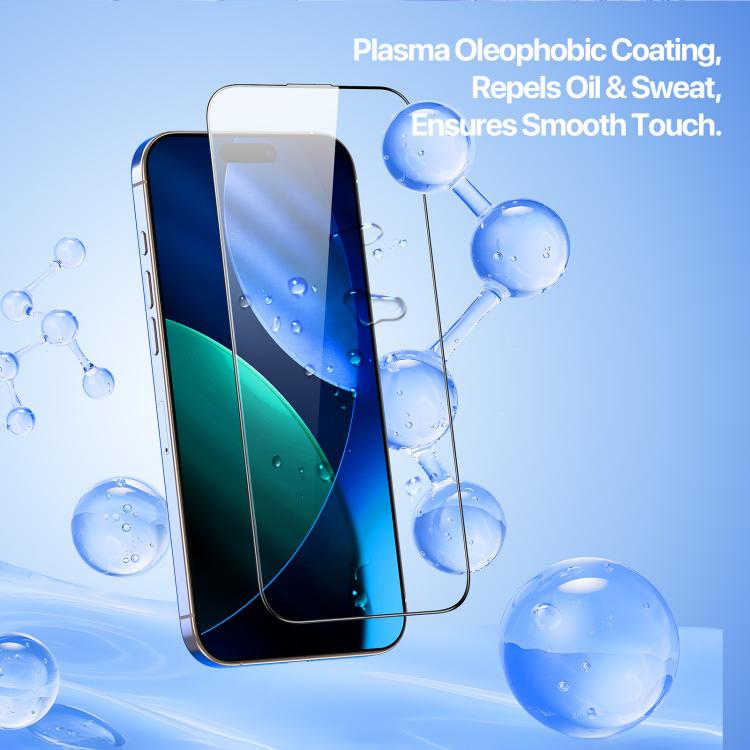 DUX DUCIS Roga Series 2.5D HD Fully Transparent Tempered Screen Protector with Dust Removal Quick-Attach Box