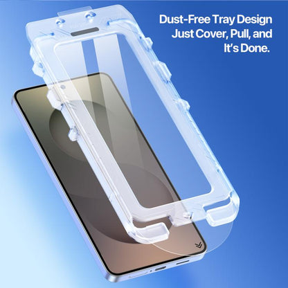 DUX DUCIS Roga Series 2.5D HD Fully Transparent Tempered Screen Protector with Dust Removal Quick-Attach Box, For Samsung Galaxy S26+ 5G, For Samsung Galaxy S26 Ultra 5G, For Samsung Galaxy S26 5G, For Samsung Galaxy S25 Edge 5G                        ...