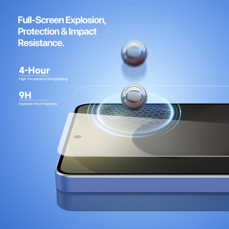 DUX DUCIS Roga Series 2.5D HD Fully Transparent Tempered Screen Protector with Dust Removal Quick-Attach Box, For Samsung Galaxy S26+ 5G, For Samsung Galaxy S26 Ultra 5G, For Samsung Galaxy S26 5G, For Samsung Galaxy S25 Edge 5G                        ...