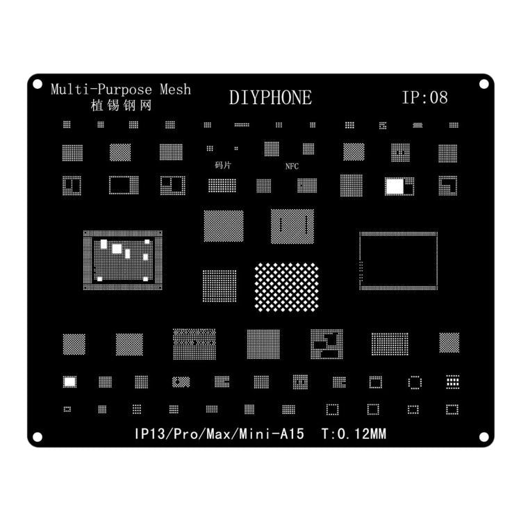 Precision laser-cut Accurate Positioning Anti-shift BGA Reballing Stencil, For iPhone 15-15 Pro Max, For iPhone 14-14 Pro Max, For iPhone 13-13 Pro Max