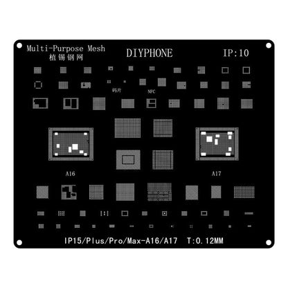 Precision laser-cut Accurate Positioning Anti-shift BGA Reballing Stencil, For iPhone 15-15 Pro Max, For iPhone 14-14 Pro Max, For iPhone 13-13 Pro Max