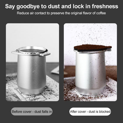 Coffee Machine Handle Dosing Cup Mug Coffee Powder Feeder with Silicone Cover For Breville 8 Series, Powder Feeder (Sliver), Powder Feeder (Black)