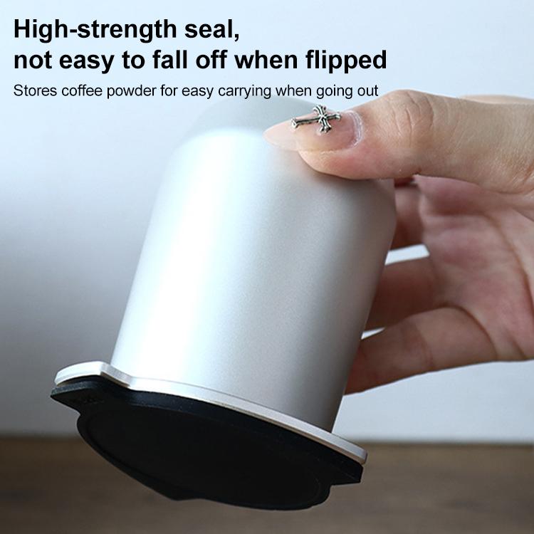 Coffee Machine Handle Dosing Cup Mug Coffee Powder Feeder with Silicone Cover For Breville 8 Series, Powder Feeder (Sliver), Powder Feeder (Black)