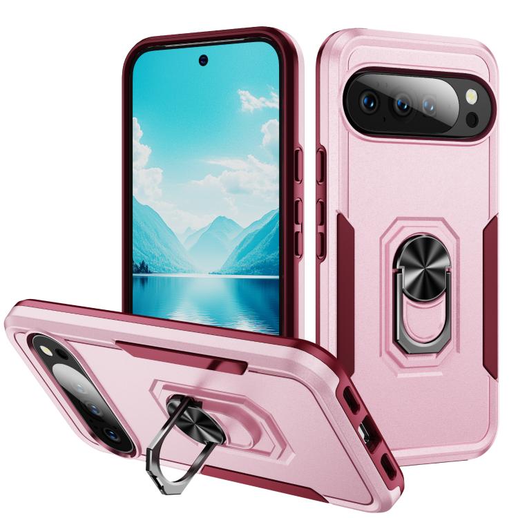 Pioneer Armor Heavy Duty PC + TPU Phone Case with Holder, For Google Pixel 11 Pro XL, For Google Pixel 11, For Google Pixel 11 Pro, For Google Pixel 10 Pro XL, For Google Pixel 10 Pro, For Google Pixel 10, For Google Pixel 9a