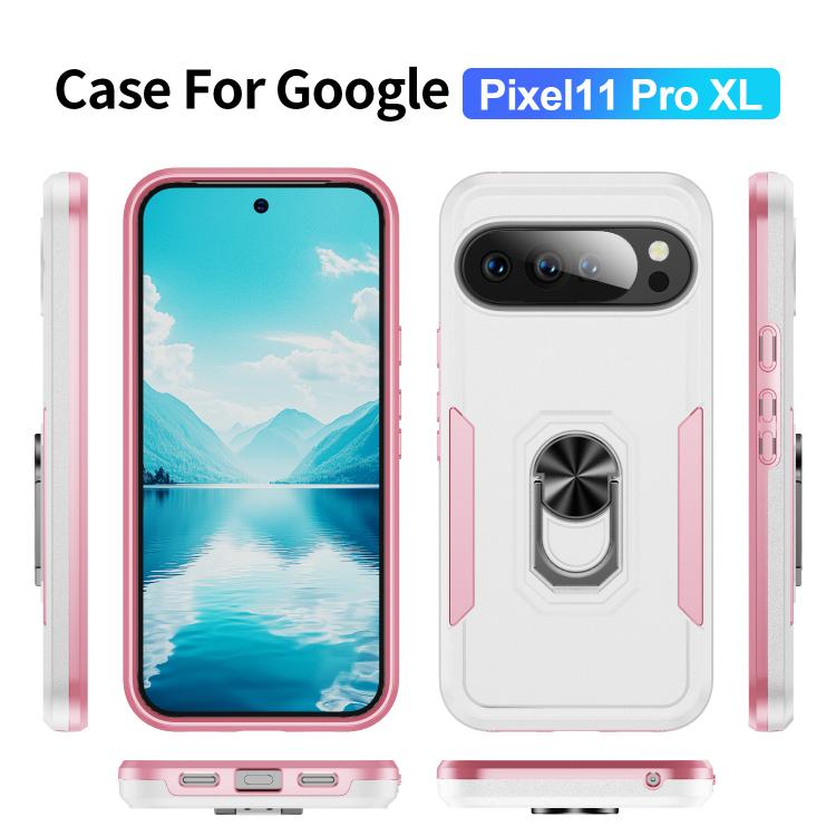 Pioneer Armor Heavy Duty PC + TPU Phone Case with Holder, For Google Pixel 11 Pro XL, For Google Pixel 11, For Google Pixel 11 Pro, For Google Pixel 10 Pro XL, For Google Pixel 10 Pro, For Google Pixel 10, For Google Pixel 9a