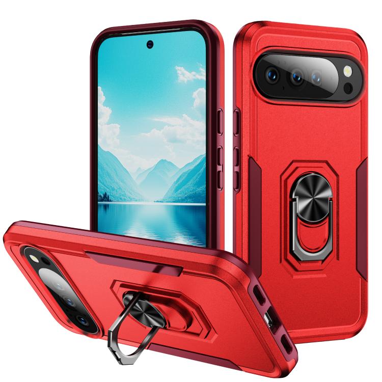 Pioneer Armor Heavy Duty PC + TPU Phone Case with Holder, For Google Pixel 11 Pro XL, For Google Pixel 11, For Google Pixel 11 Pro, For Google Pixel 10 Pro XL, For Google Pixel 10 Pro, For Google Pixel 10, For Google Pixel 9a