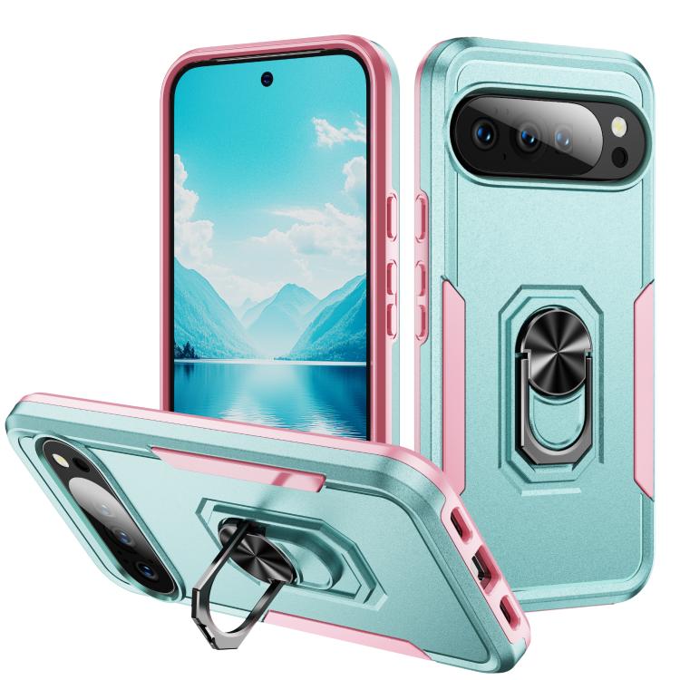 Pioneer Armor Heavy Duty PC + TPU Phone Case with Holder, For Google Pixel 11 Pro XL, For Google Pixel 11, For Google Pixel 11 Pro, For Google Pixel 10 Pro XL, For Google Pixel 10 Pro, For Google Pixel 10, For Google Pixel 9a