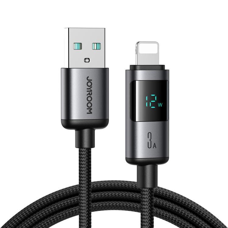 JOYROOM S-A16 Pro Prism Series 3A Digital Display USB to 8 Pin Fast Charging Data Cable, Length: 1.2m, USB to 8 Pin