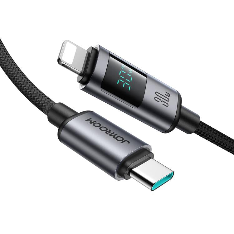 JOYROOM S-A16 Pro Prism Series 30W Digital Display Type-C to 8 Pin Fast Charging Data Cable, Length: 1.2m, Type-C to 8 Pin