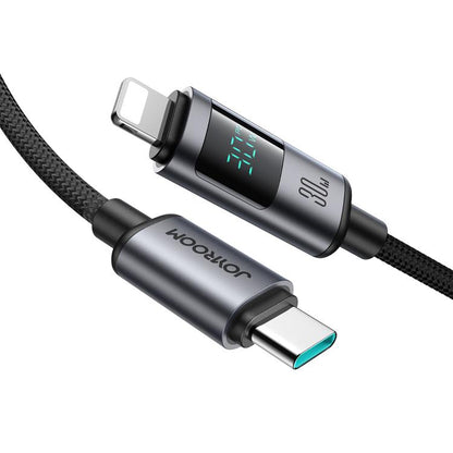 JOYROOM S-A16 Pro Prism Series 30W Digital Display Type-C to 8 Pin Fast Charging Data Cable, Length: 1.2m, Type-C to 8 Pin
