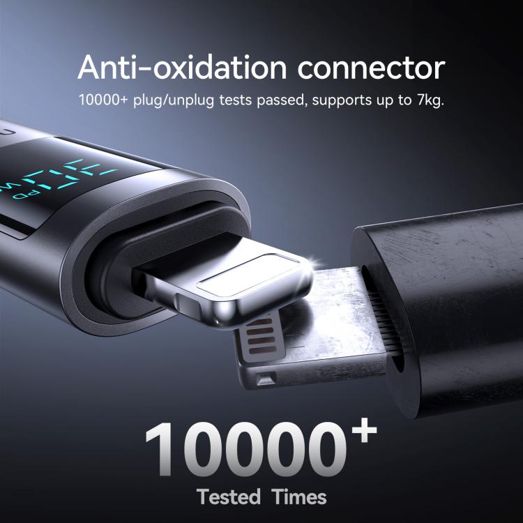 JOYROOM S-A16 Pro Prism Series 30W Digital Display Type-C to 8 Pin Fast Charging Data Cable, Length: 1.2m, Type-C to 8 Pin