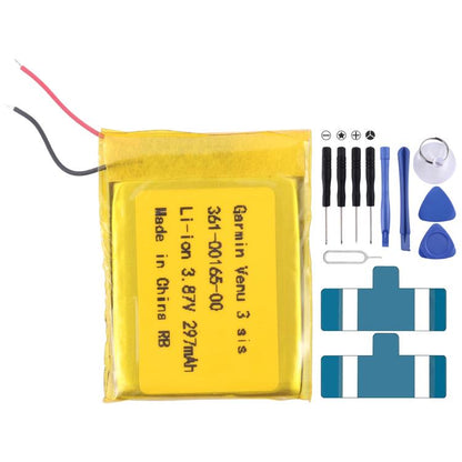 Battery Replacement, For Garmin venu 2S 361-00137-10 225mAh, For Garmin Approach S60 361-00097-00 300mAh, For Garmin Fenix 6X / 6X Pro 361-00126-00 455mAh, For Garmin Fenix 5X / 5X Plus 361-00098-00 500mAh, For Garmin Fenix 5S / 5S Plus 361-00096-00 28...