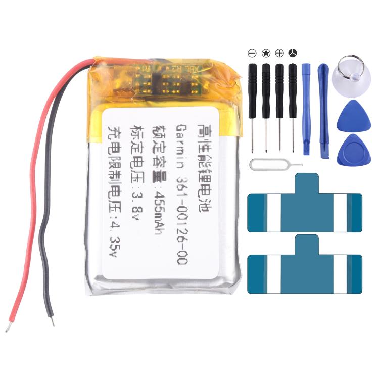 Battery Replacement, For Garmin venu 2S 361-00137-10 225mAh, For Garmin Approach S60 361-00097-00 300mAh, For Garmin Fenix 6X / 6X Pro 361-00126-00 455mAh, For Garmin Fenix 5X / 5X Plus 361-00098-00 500mAh, For Garmin Fenix 5S / 5S Plus 361-00096-00 28...