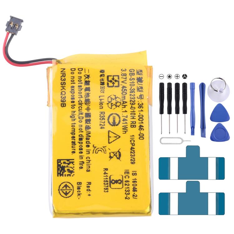 For Garmin marq2 forerunner 955 Solar 361-00146-00 450mAh Battery Replacement, For Garmin marq2 forerunner 955 Solar