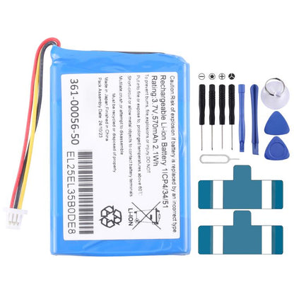 For Garmin Drive50LM/51LMT/52LMGPS 361-00056-50 570mAh Battery Replacement, For Garmin Drive50LM/51LMT/52LMGPS