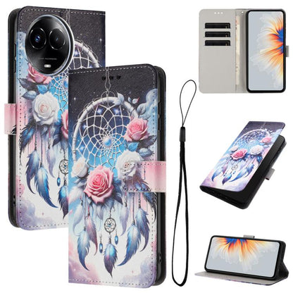 Color Drawing Pattern Leather Phone Case, For Realme 11 5G Global / 11x / C67 5G, For Realme C53 / Narzo N53 / C51, For Realme C65 4G, For Realme C55
