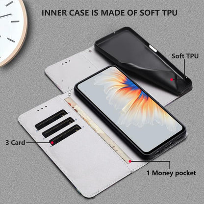 Color Drawing Pattern Leather Phone Case, For Realme C53 / Narzo N53 / C51, For Realme C65 4G, For Realme C55