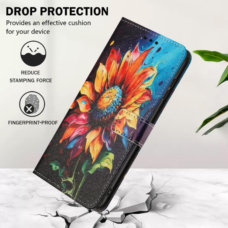 Color Drawing Pattern Leather Phone Case, For Realme C53 / Narzo N53 / C51, For Realme C65 4G, For Realme C55