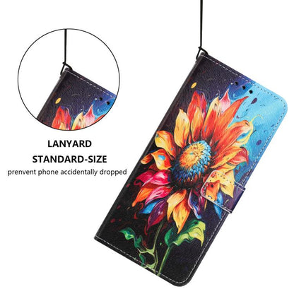 Color Drawing Pattern Leather Phone Case, For Realme C53 / Narzo N53 / C51, For Realme C65 4G, For Realme C55