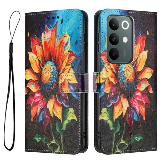 Color Drawing Pattern Leather Phone Case, For Realme C100 / C100i / C100x 4G, For Realme P4 Power 5G, For Realme 16 5G, For Realme 16 Pro+ 5G, For Realme 16 Pro 5G, For Realme C85 5G / 15x 5G India, For Realme C85 Pro 4G, For Realme 15T                ...