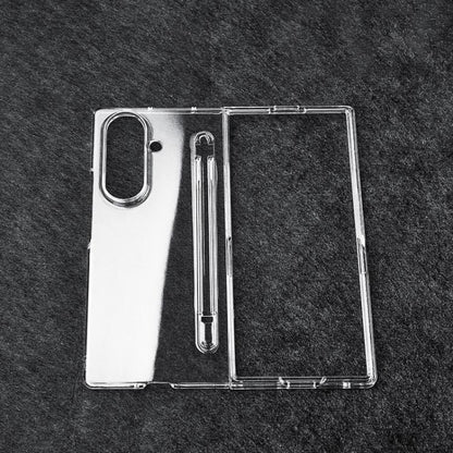 Transparent Two-stage PC Phone Case with Pen Slot, For Galaxy Z Fold8 Ultra 5G, For Samsung Galaxy Z Fold7 5G