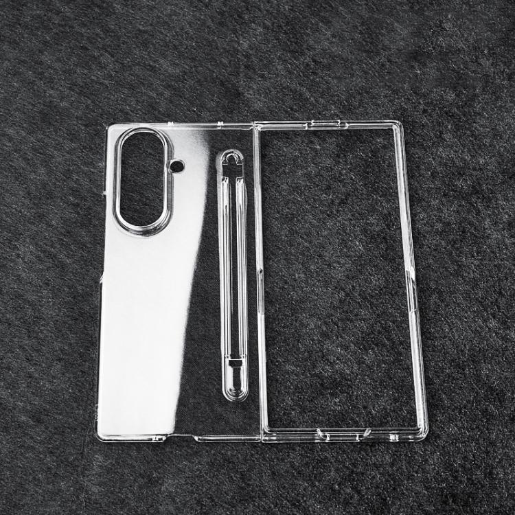 Transparent Two-stage PC Phone Case with Pen Slot, For Galaxy Z Fold8 Ultra 5G, For Samsung Galaxy Z Fold7 5G