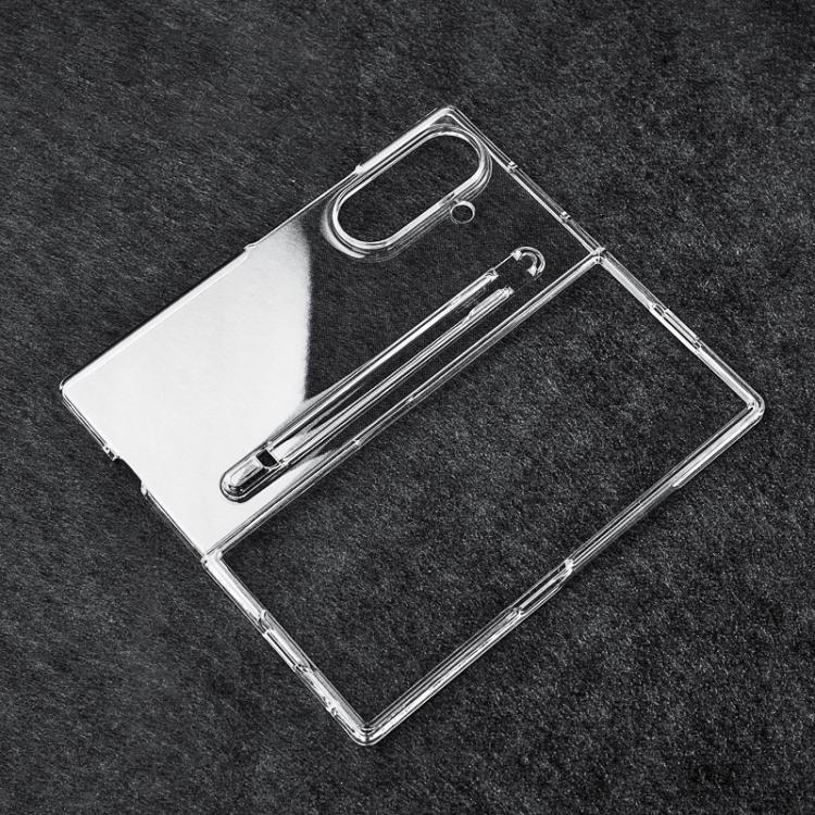 Transparent Two-stage PC Phone Case with Pen Slot, For Galaxy Z Fold8 Ultra 5G, For Samsung Galaxy Z Fold7 5G