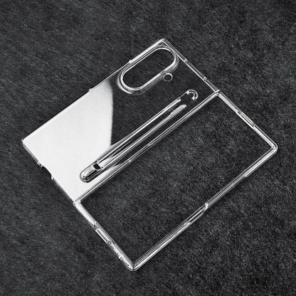 Transparent Two-stage PC Phone Case with Pen Slot, For Galaxy Z Fold8 Ultra 5G, For Samsung Galaxy Z Fold7 5G