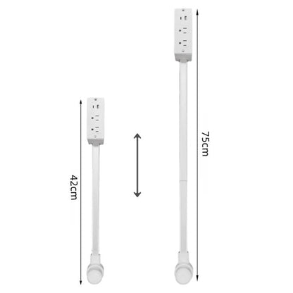 US Plug Power Outlet Extender Power Socket Extension Tool With USB / Type-C Fast Charging
