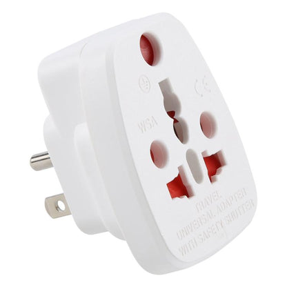 WSA-6 US / JP Plug Global Travel Universal Adapter with Safety Shutter, WSA-6