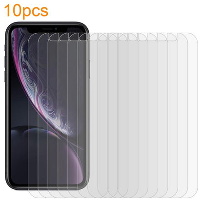 10pcs xDfind 0.26mm 9H 2.5D Middle Aluminum Tempered Glass Film, For iPhone 17e / 16e / 13 / 13 Pro, For iPhone 16 Pro Max, For iPhone 16 Pro, For iPhone 16 Plus, For iPhone 16, For iPhone 15 Plus / 15 Pro Max, For iPhone 15 / 15 Pro, For iPhone 14 Plu...
