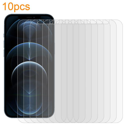 10pcs xDfind 0.26mm 9H 2.5D Middle Aluminum Tempered Glass Film, For iPhone 17e / 16e / 13 / 13 Pro, For iPhone 16 Pro Max, For iPhone 16 Pro, For iPhone 16 Plus, For iPhone 16, For iPhone 15 Plus / 15 Pro Max, For iPhone 15 / 15 Pro, For iPhone 14 Plu...
